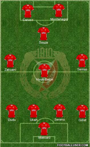 Widzew Lodz Formation 2011