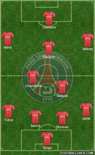 Paris Saint-Germain Formation 2011