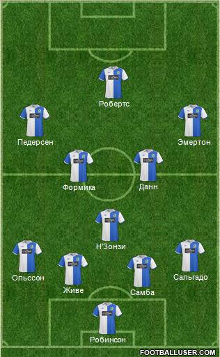 Blackburn Rovers Formation 2011