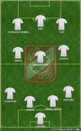 Al-Ahly Sporting Club Formation 2011