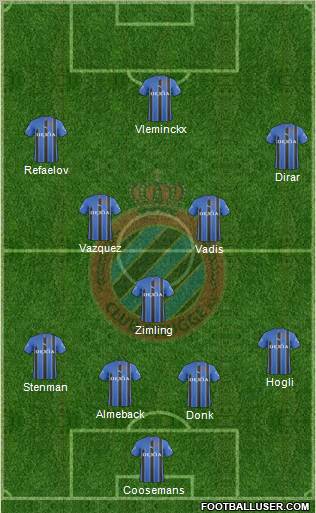 Club Brugge KV Formation 2011