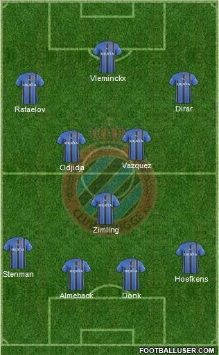 Club Brugge KV Formation 2011