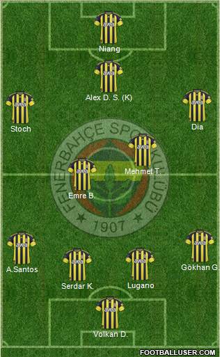 Fenerbahçe SK Formation 2011