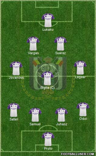 RSC Anderlecht Formation 2011