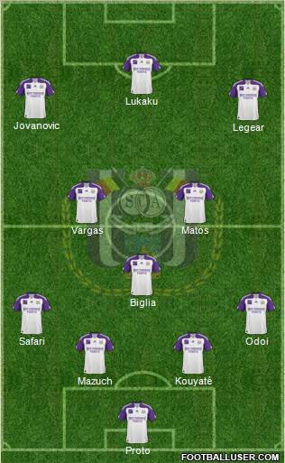 RSC Anderlecht Formation 2011