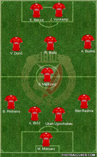 Widzew Lodz Formation 2011