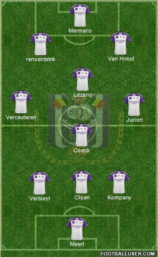 RSC Anderlecht Formation 2011