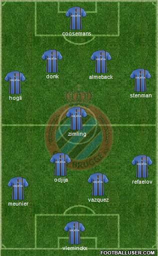 Club Brugge KV Formation 2011