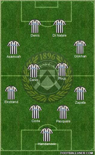 Udinese Formation 2011