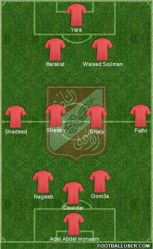 Al-Ahly Sporting Club Formation 2011