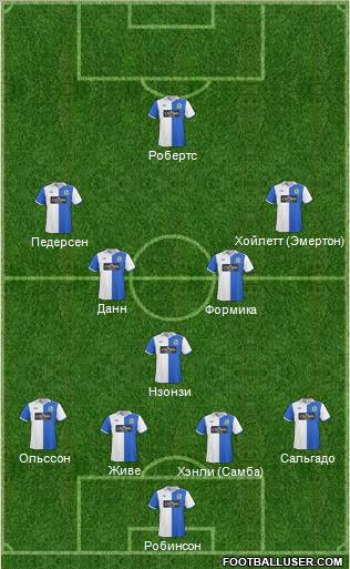 Blackburn Rovers Formation 2011