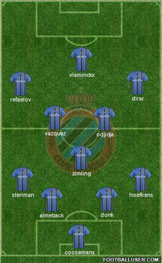 Club Brugge KV Formation 2011