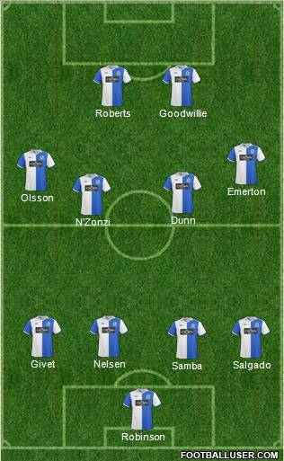 Blackburn Rovers Formation 2011