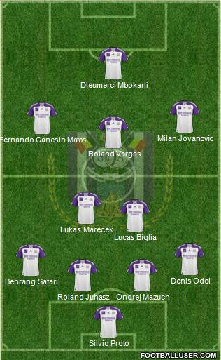 RSC Anderlecht Formation 2011