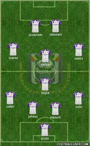 RSC Anderlecht Formation 2011