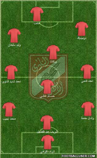 Al-Ahly Sporting Club Formation 2011