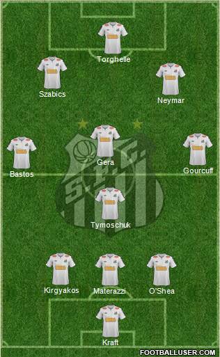 Santos FC Formation 2011