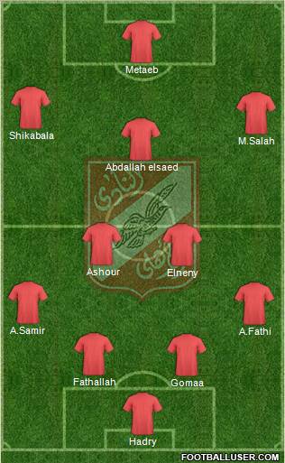 Al-Ahly Sporting Club Formation 2011