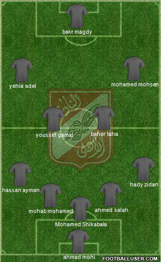 Al-Ahly Sporting Club Formation 2011