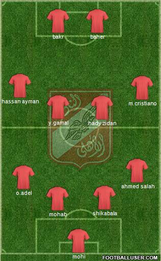 Al-Ahly Sporting Club Formation 2011