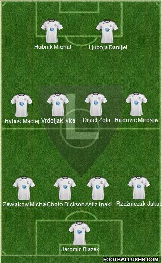 Legia Warszawa Formation 2011