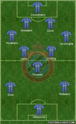 Club Brugge KV Formation 2011