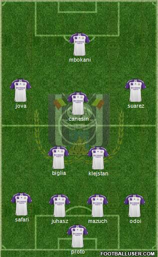 RSC Anderlecht Formation 2011