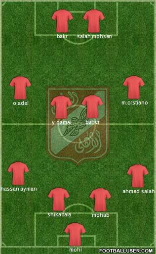 Al-Ahly Sporting Club Formation 2011