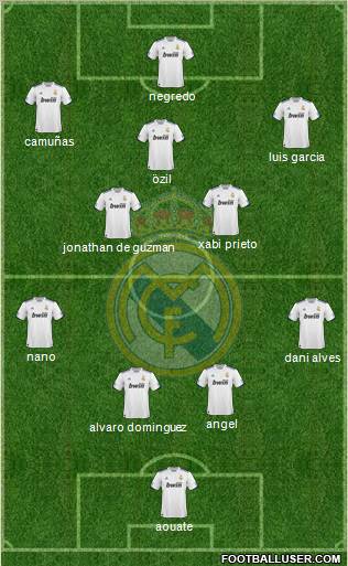 Real Madrid C.F. Formation 2011