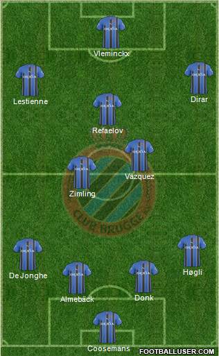 Club Brugge KV Formation 2011