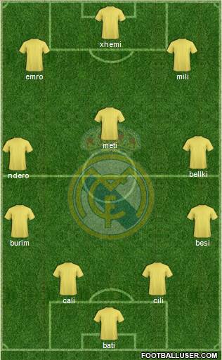 Real Madrid C.F. Formation 2011