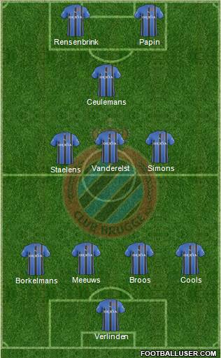 Club Brugge KV Formation 2011