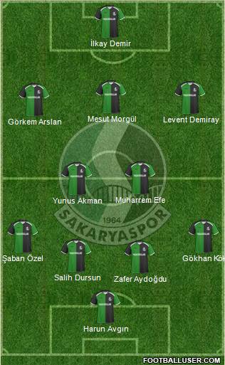 Sakaryaspor A.S. Formation 2011