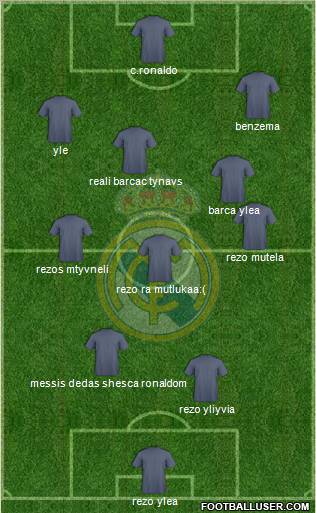 Real Madrid C.F. Formation 2011