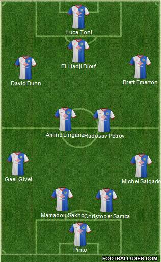 Blackburn Rovers Formation 2011