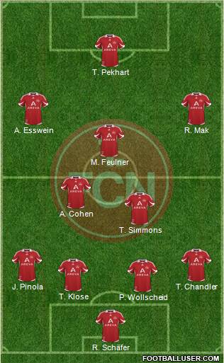 1.FC Nürnberg Formation 2011