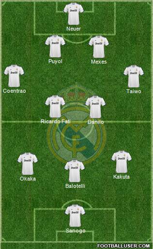 Real Madrid C.F. Formation 2011