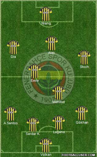 Fenerbahçe SK Formation 2011