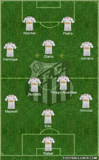 Santos FC Formation 2011