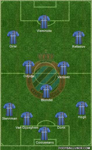 Club Brugge KV Formation 2011