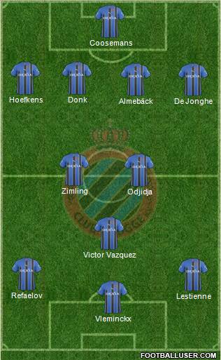 Club Brugge KV Formation 2011