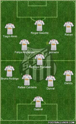 Santos FC Formation 2011