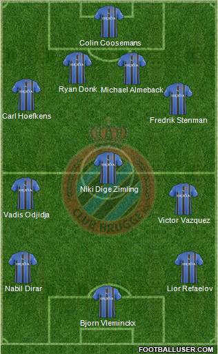 Club Brugge KV Formation 2011