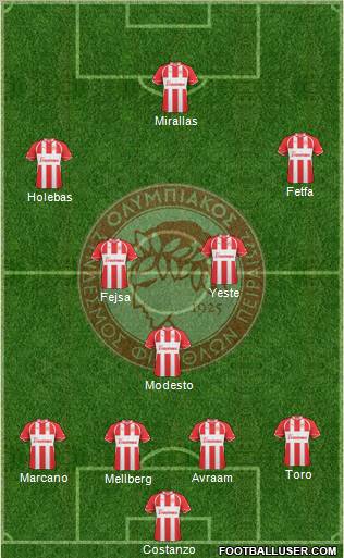 Olympiakos SF Piraeus Formation 2011