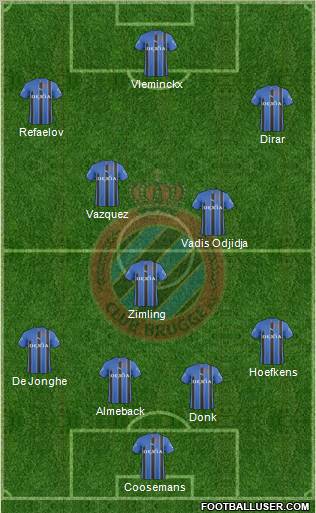 Club Brugge KV Formation 2011