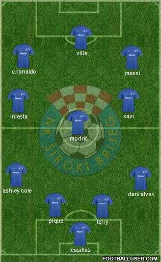 NK Siroki Brijeg Formation 2011