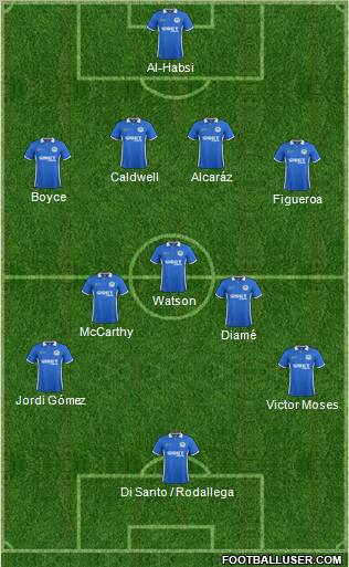 Wigan Athletic Formation 2011