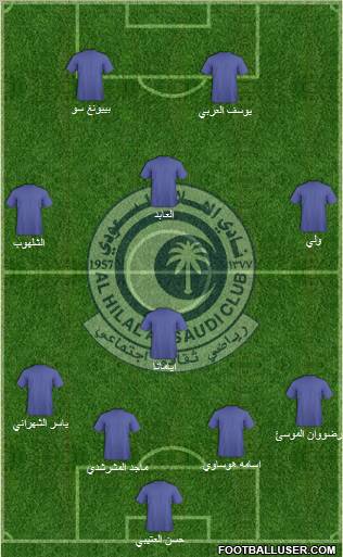 Al-Hilal (KSA) Formation 2011