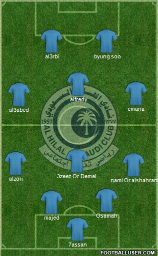 Al-Hilal (KSA) Formation 2011