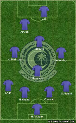 Al-Hilal (KSA) Formation 2011